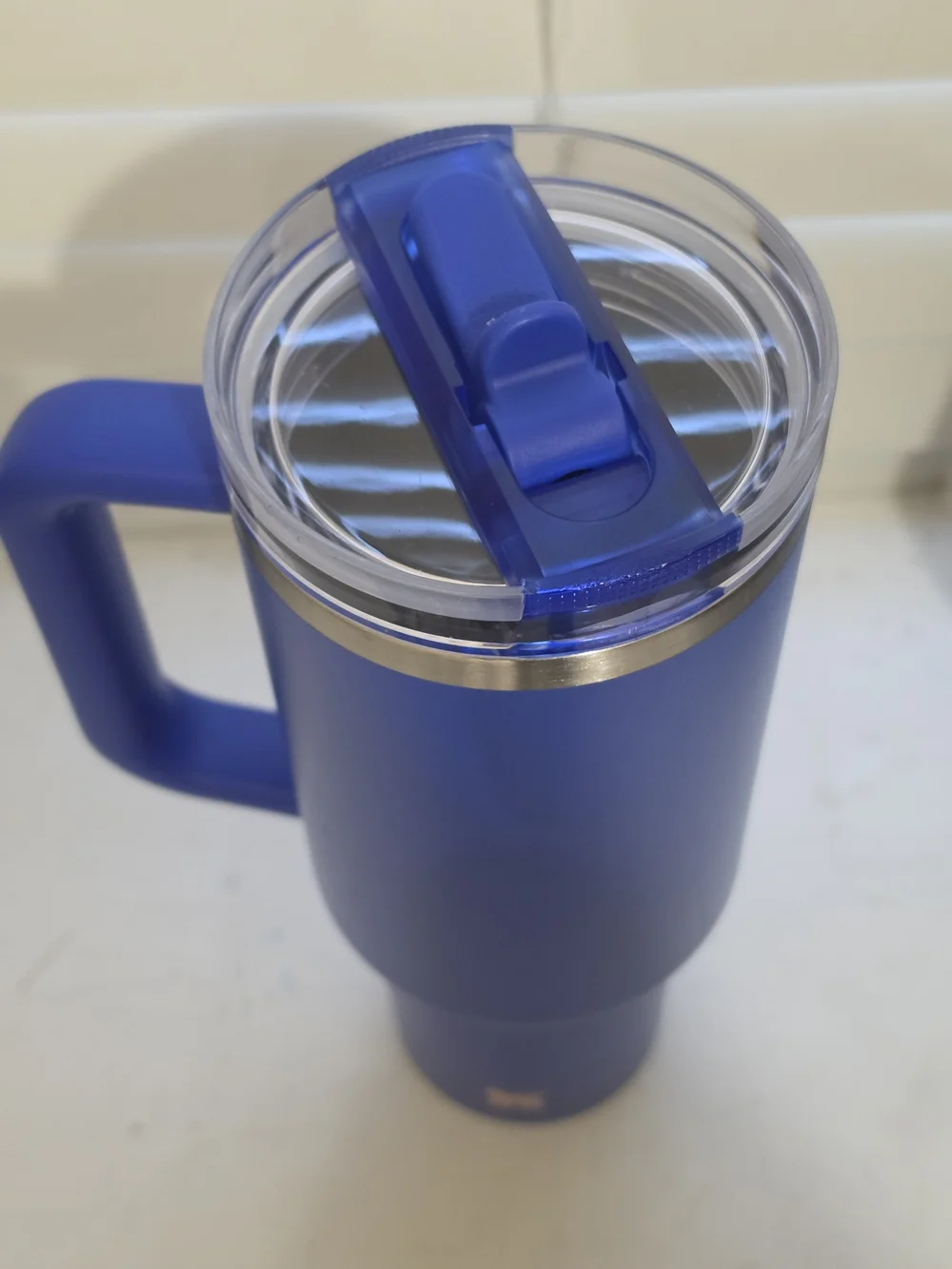 Stanley Blue Insulated Travel Mug with Handle